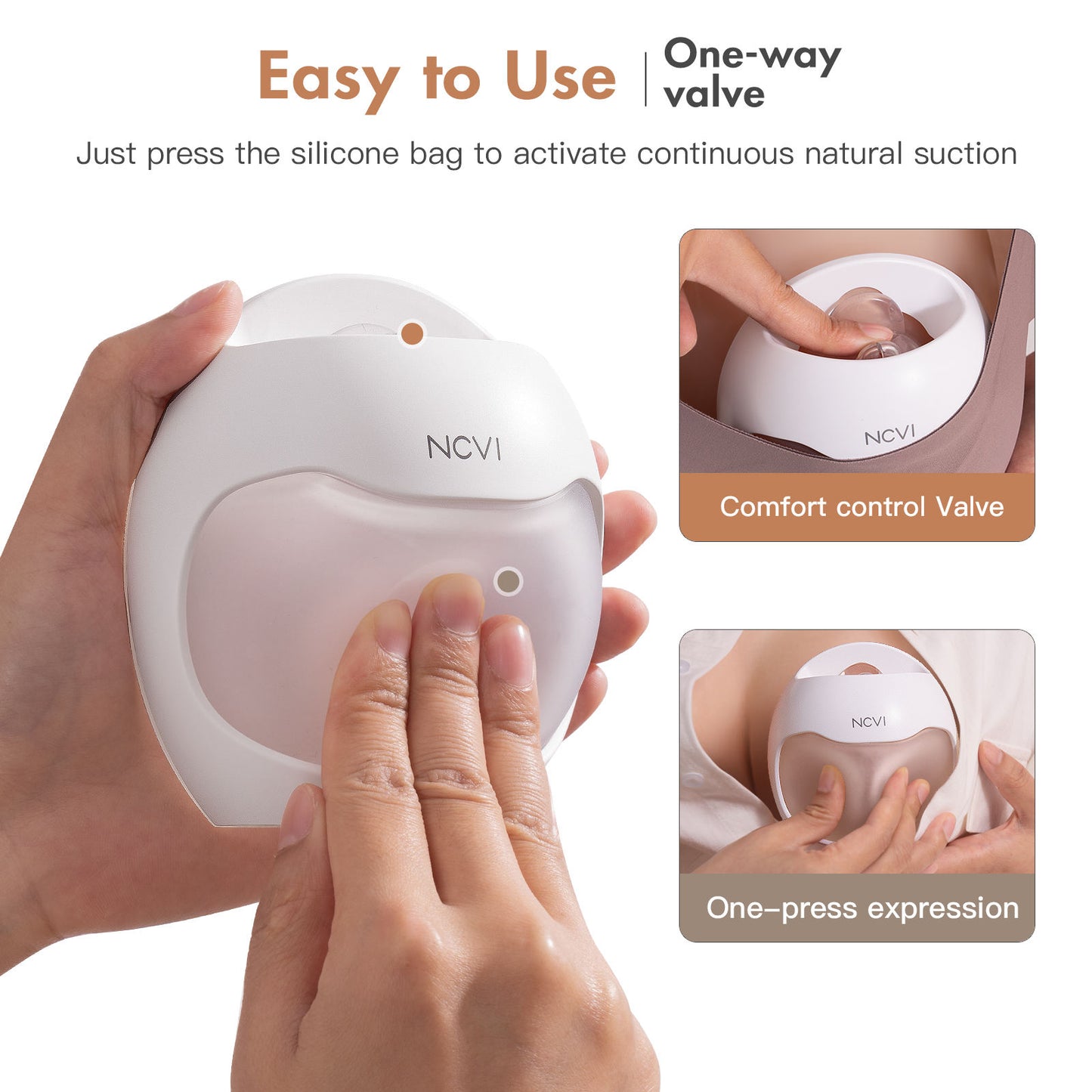 Wearable White Breast Milk Collector