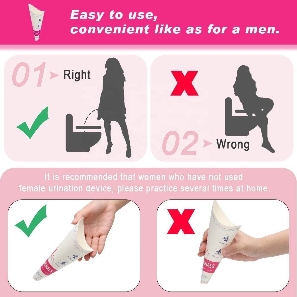 Disposable Paper Female Urination Device