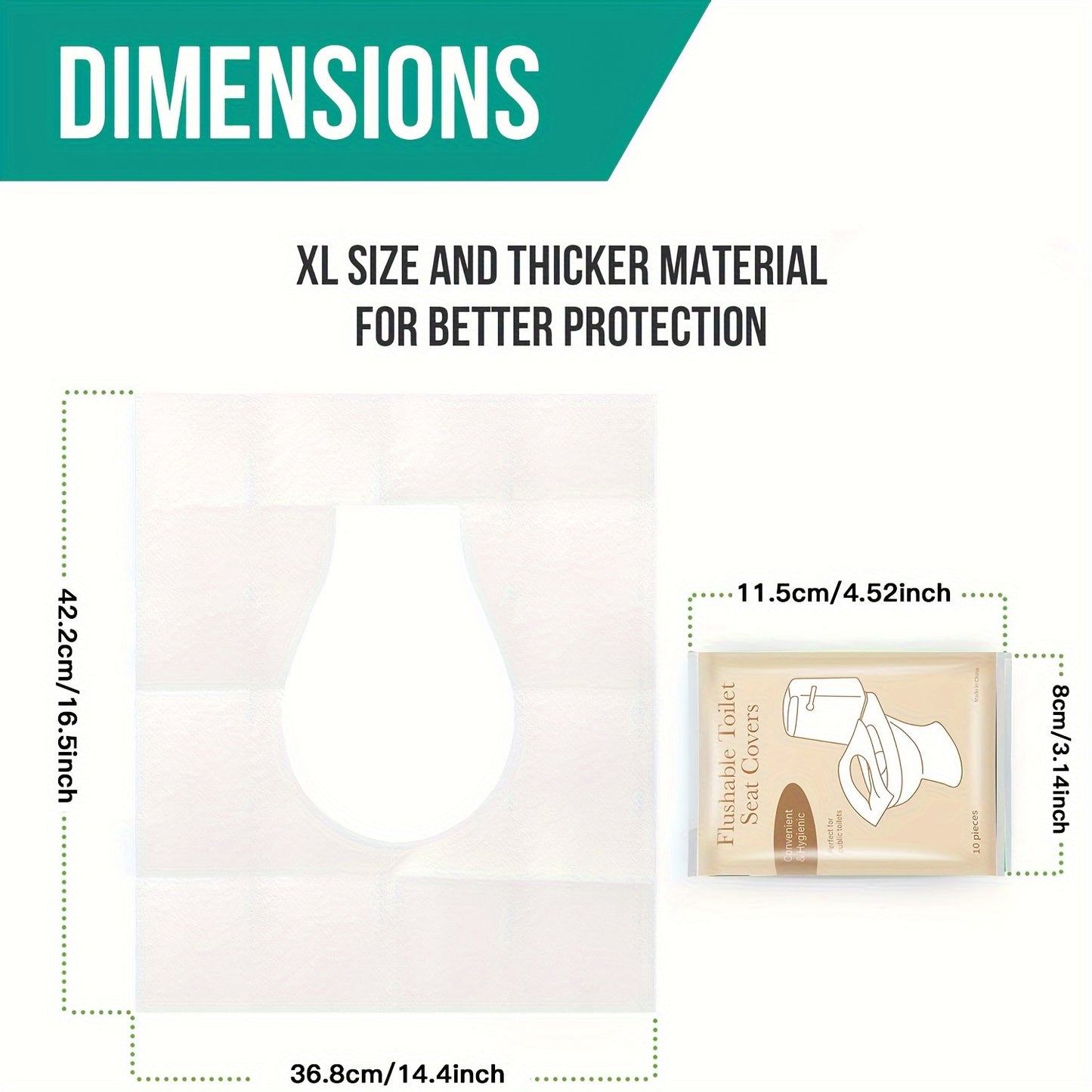 Disposable Flushable Toilet Seat Pads