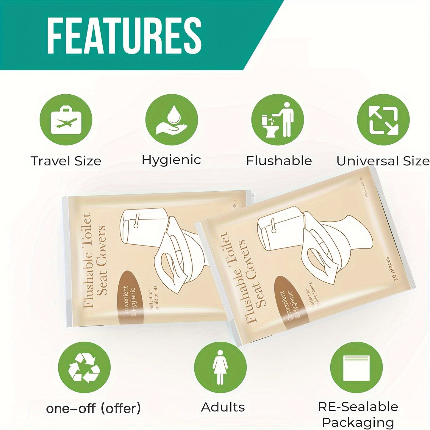 Disposable Flushable Toilet Seat Pads