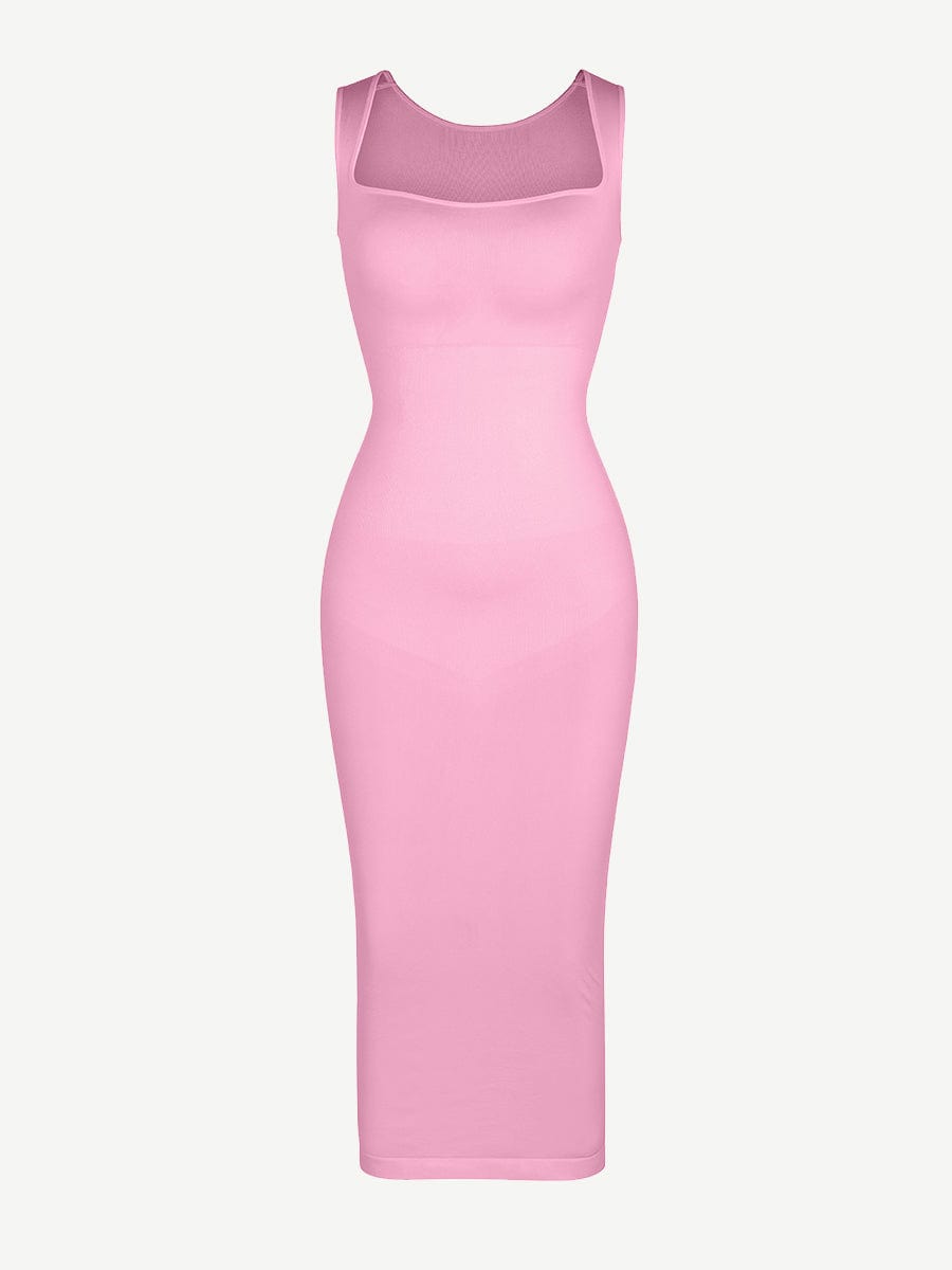 Eco-Friendly Seamless 360° Waist Control Spaghetti Strap Suspender Long Skirt