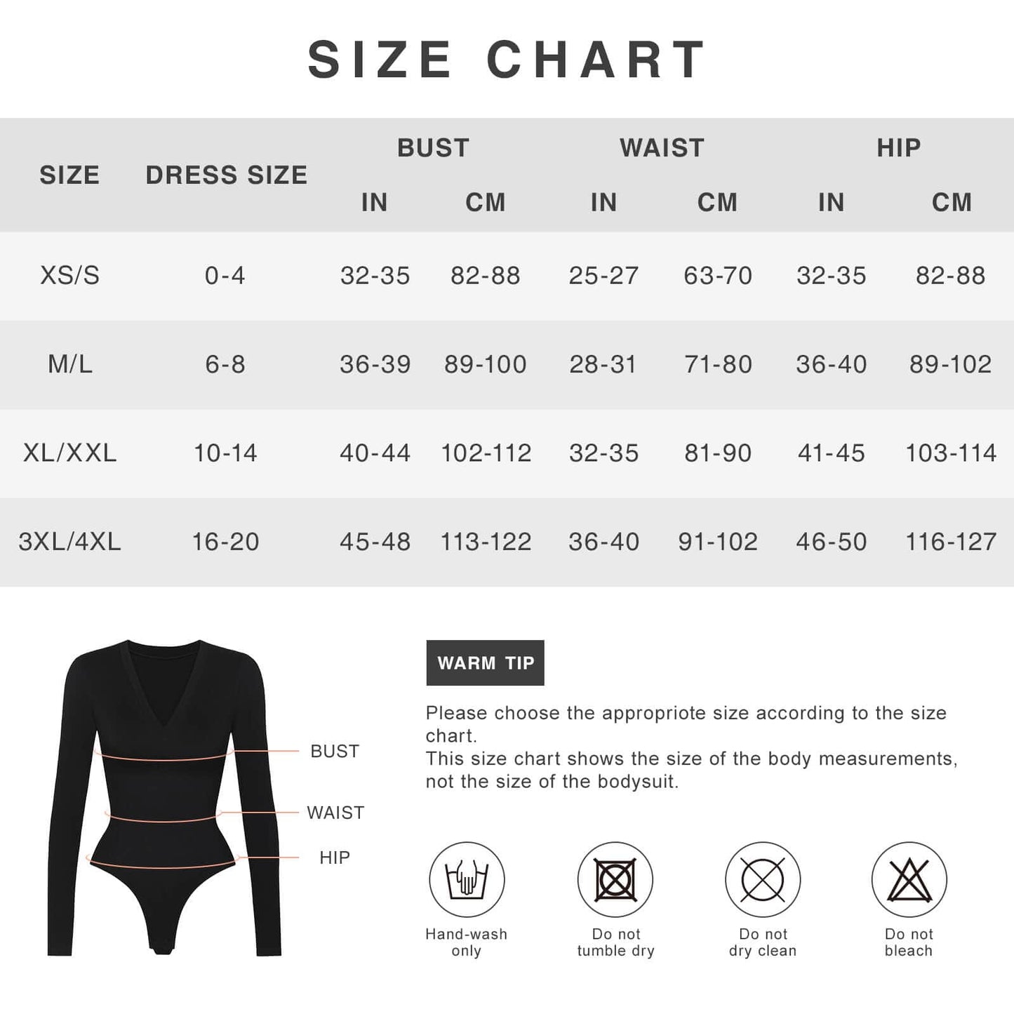 Long-Sleeved V-Neck Waist-Shaping Tummy Control Seamless Bodysuit