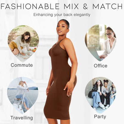 Seamless Eco-Friendly Large U-Back Shaper Dress