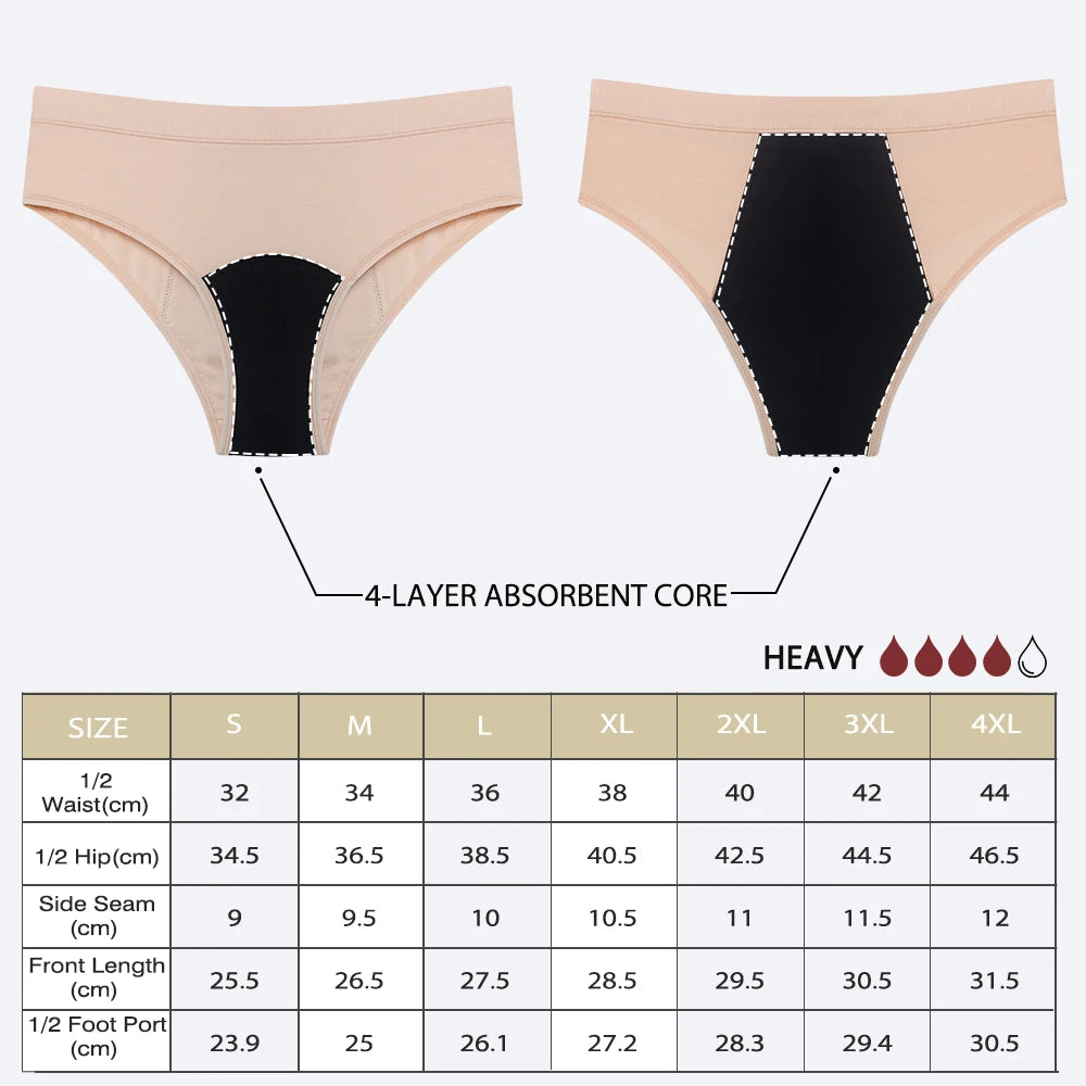 Menstrual Underwear Period Panties-Heavy Flow
