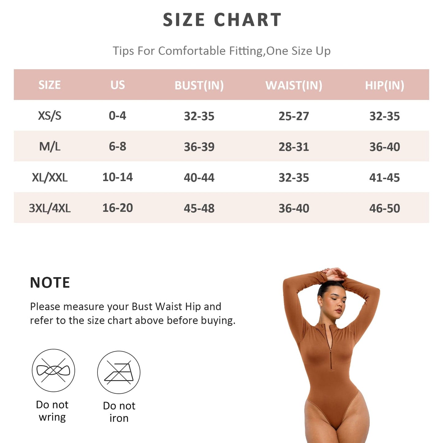 Seamless Long Sleeve Zipper Thong Bodysuit