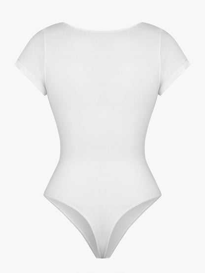 Seamless Bust Support Waist & Abdomen Shaping Thong Bodysuit
