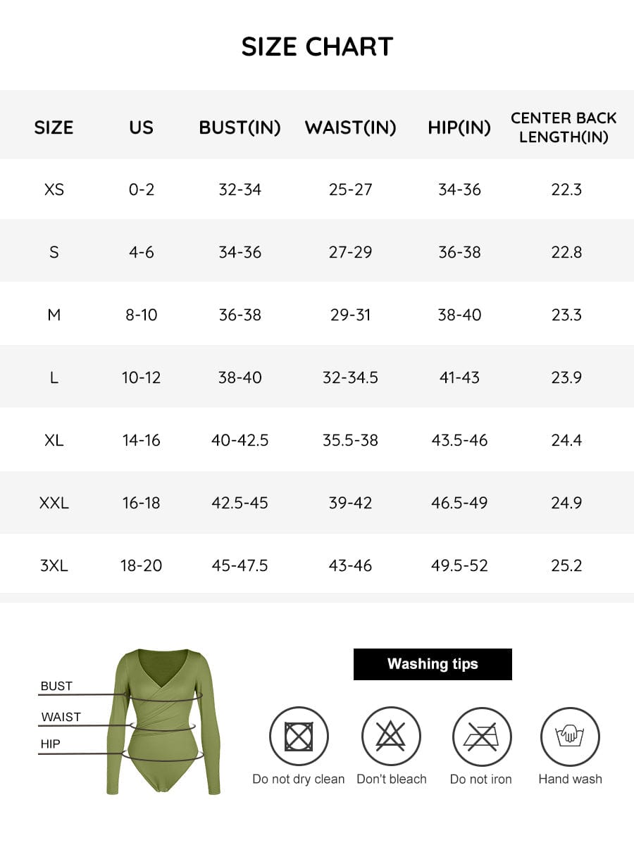 Sexy V-Neck Overlapping Pleated Waist & Tummy Control Bodysuit