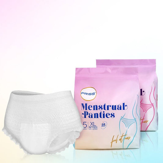 Women Menstrual Overnight Underwear Adult Diaper Sanitary Pants