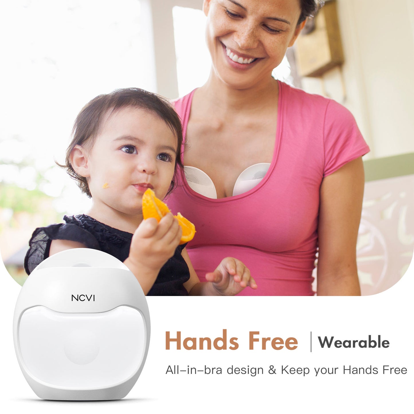 Wearable White Breast Milk Collector