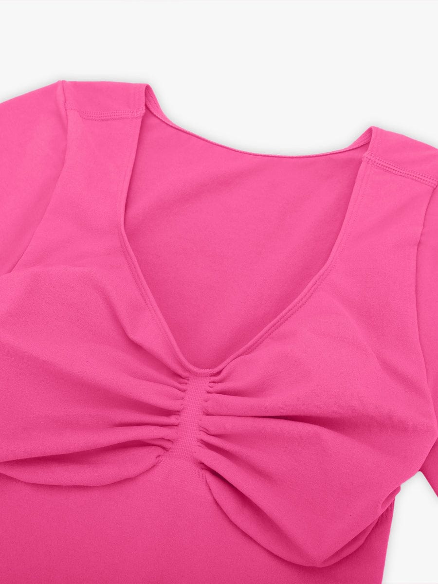 Seamless Bust Support Waist & Abdomen Shaping Thong Bodysuit