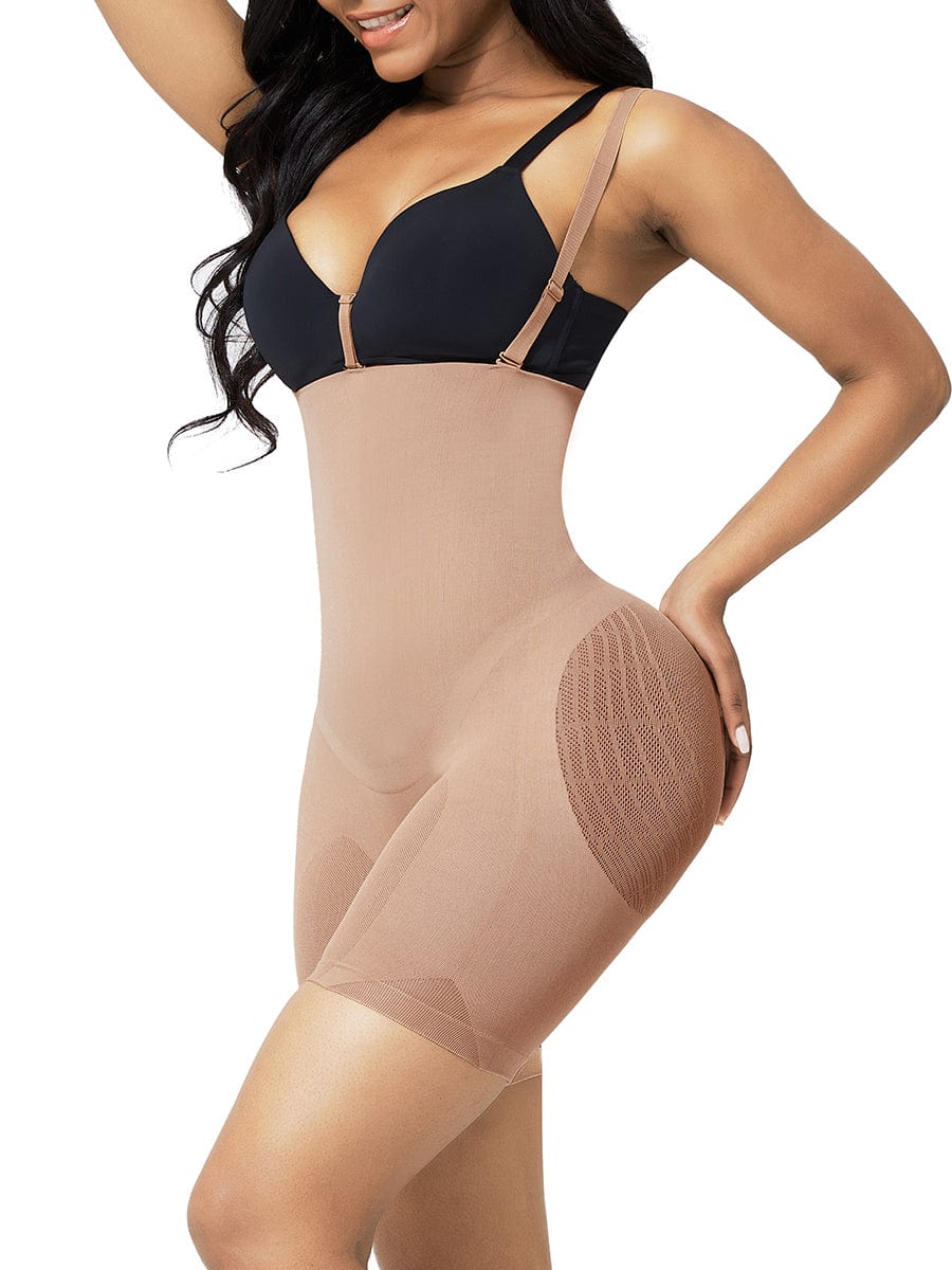 Full-Body Shaping Bodysuit, Butt-Lifter + Tummy Compression